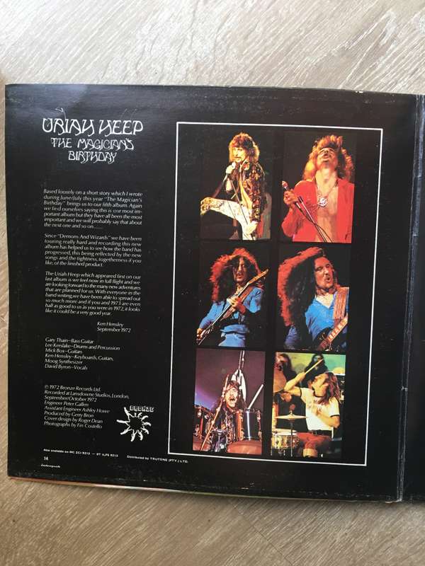 Uriah Heap - The Magician's  Birthday - Vinyl LP Record - Opened  - Very-Good Quality (VG)