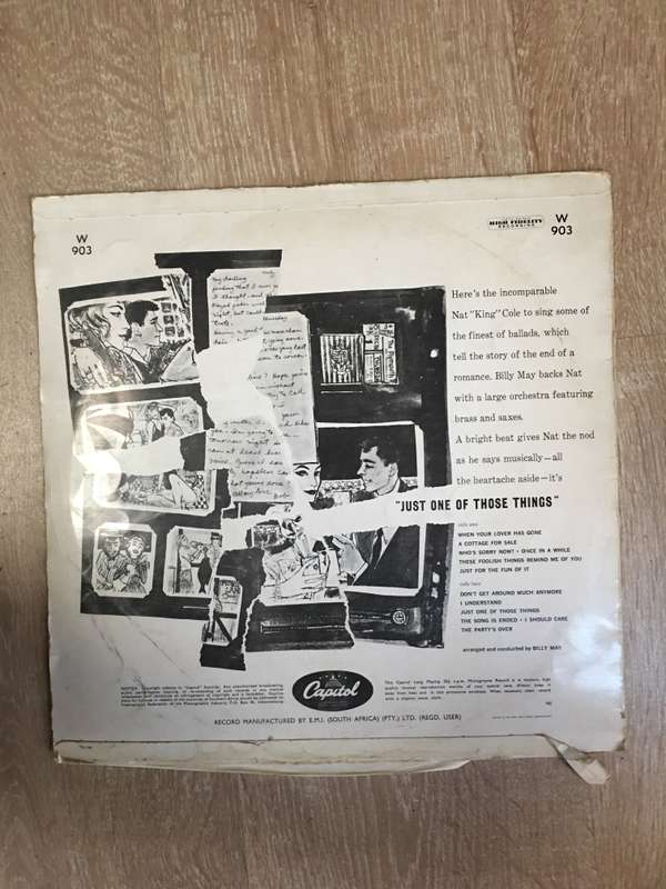 Nat King Cole - Just One Of Those Things - Vinyl LP Record - Good Quality (G)