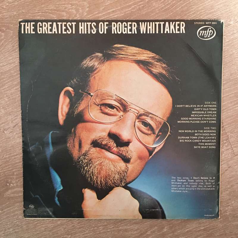 The Greatest Hits Of Roger Whittaker - Vinyl LP Record - Opened  - Very-Good Quality (VG)