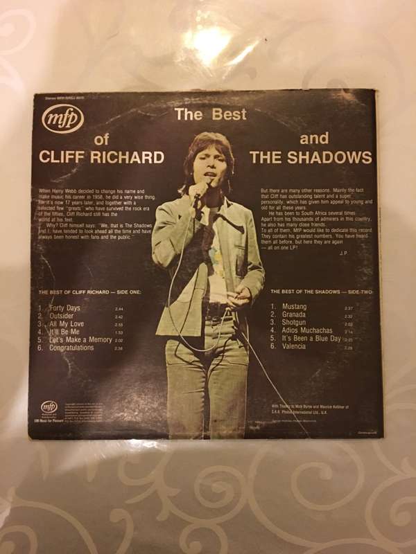 The Best of Cliff Richard and The Shadows - Vinyl LP Record - Very-Good Quality (VG)