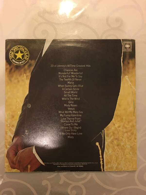 Johnny Mathis - All Time Greatest Hits - Vinyl LP Record - Opened  - Very-Good+ Quality (VG+)