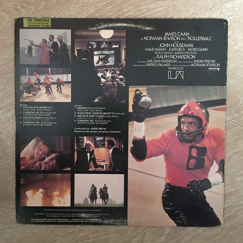 Rollerball (Original Soundtrack Recording) - Andre Previn  - Vinyl LP Record - Very-Good Qu...