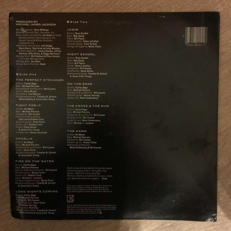 Jesse Colin Young  The Perfect Stranger - Vinyl LP Record - Opened  - Very-Good+ Quality (VG+)