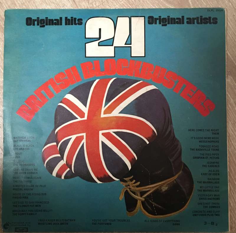 British Blockbusters - 24 Original Hits - Original Artists (Rhodesia) - Vinyl LP Record (VG+)
