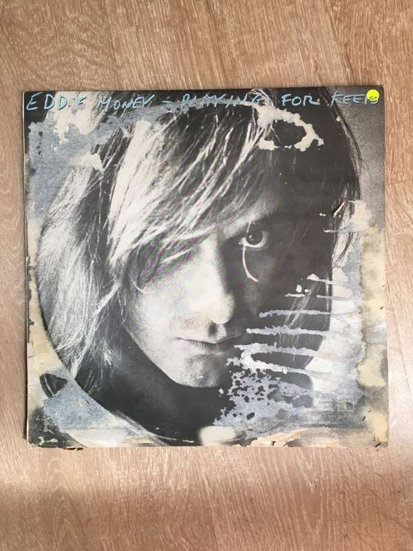 Eddie Money - Playing For Keeps - Vinyl LP Record - Opened  - Very-Good+ Quality (VG+) - Note Cov...