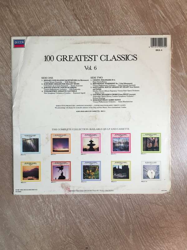 100 Greatest Classics - Vol 6  - Vinyl LP Record - Very-Good+ Quality (VG+)