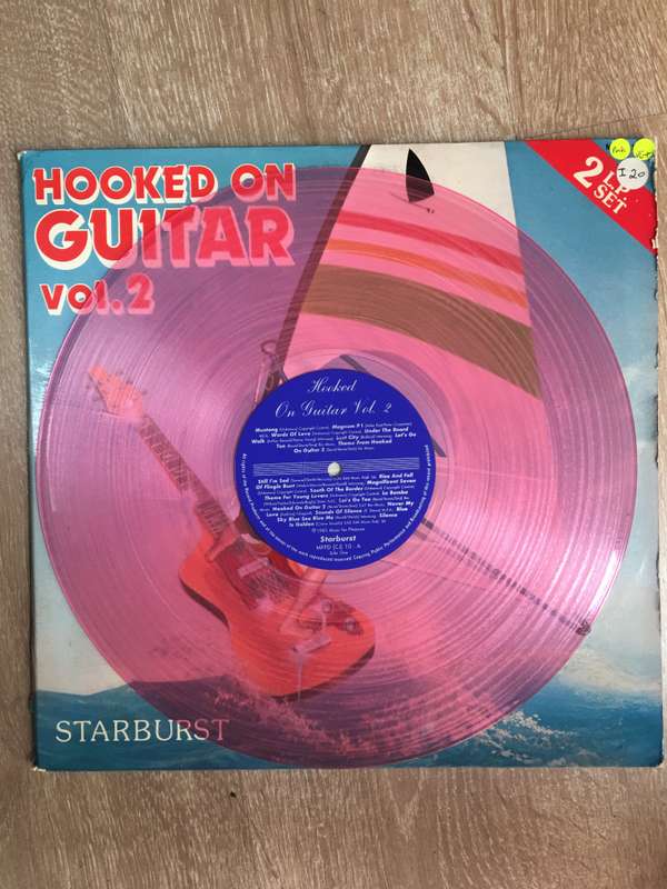 Hooked on Guitar - Vol 2 - Transparent Pink Double Vinyl LP Record - Very-Good+ Quality (VG+)