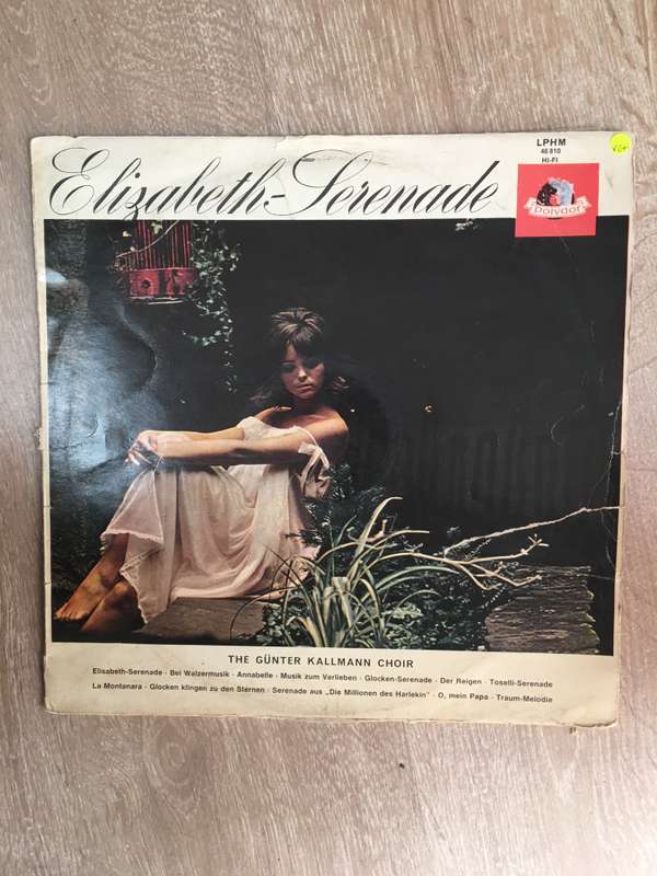 The Gunter Kallmann Choir  Elizabethan Serenade - Vinyl LP Record - Very-Good+ Quality (VG+)