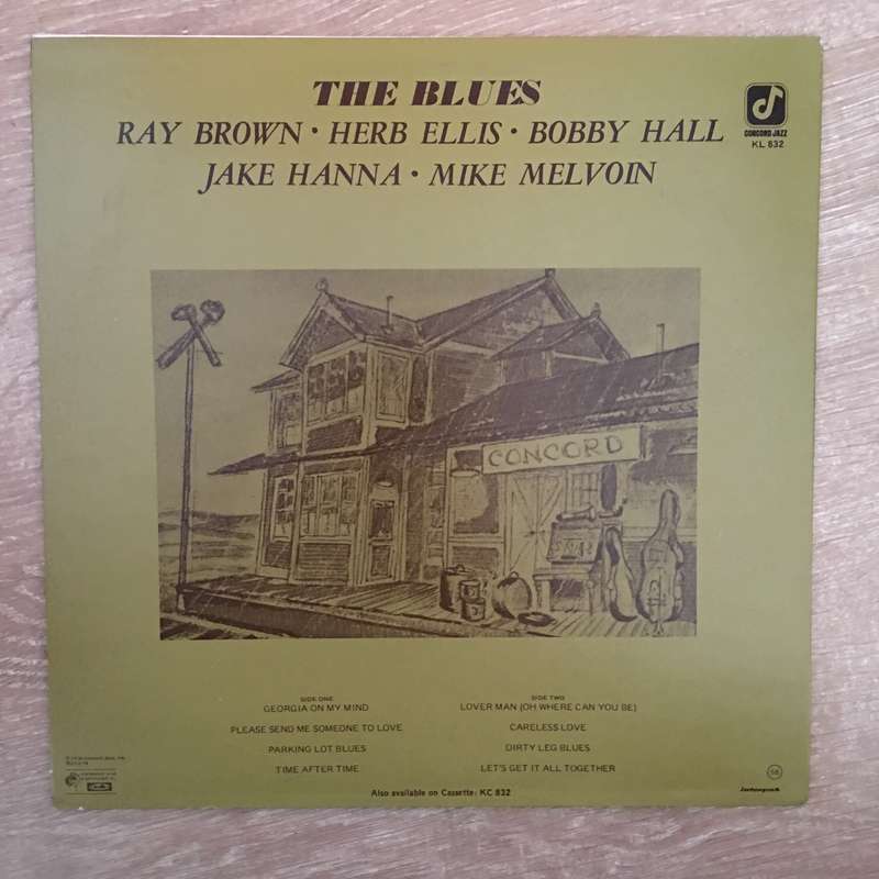 The Blues - Ray Brown, Herb Ellis  Jazz/Concord - Vinyl LP  Record - Opened  - Very-Good+ Q...