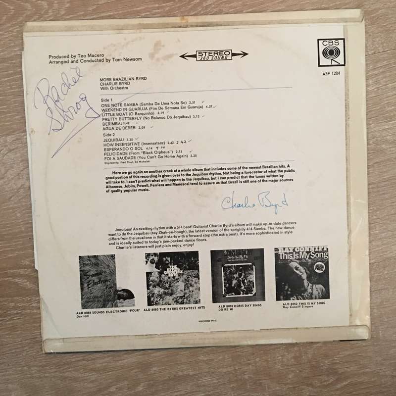 Charlie Byrd  More Brazilian Byrd - Vinyl LP  Record - Opened  - Very-Good+ Quality (VG+)