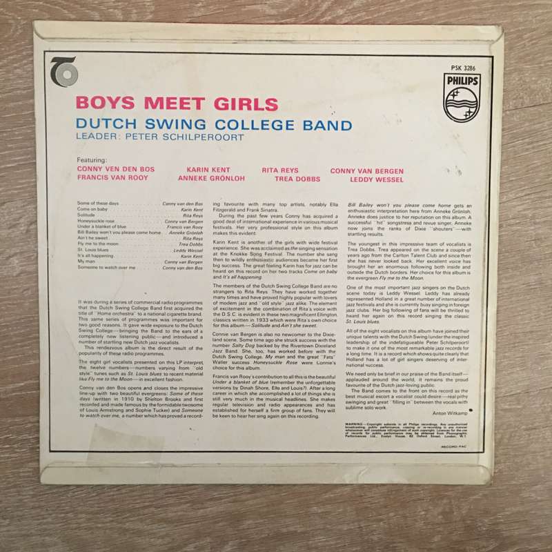 Dutch Swing College Band  Boys Meet Girls - Vinyl LP  Record - Opened  - Very-Good+ Quality...