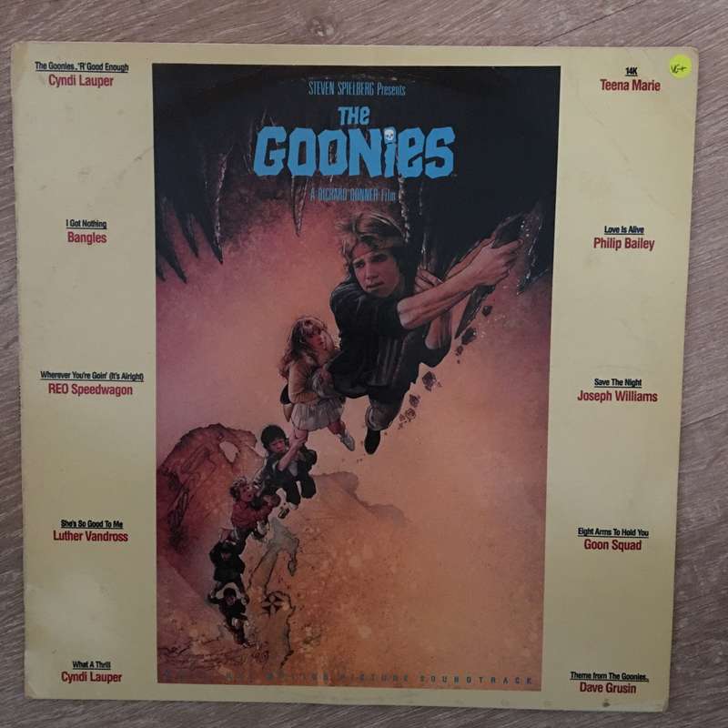 The Goonies - Original Motion Picture Soundtrack - Vinyl LP Record - Opened  - Very-Good+ Quality...