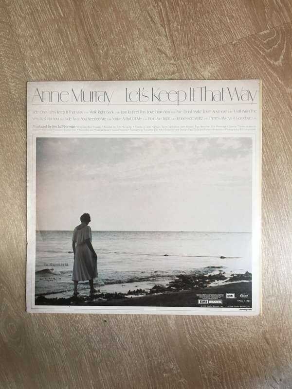 Anne Murray  - Let's Keep it That Way  - Vinyl LP Record - Opened  - Very-Good+ Quality (VG+)