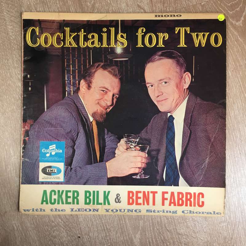Acker Bilk , Bent Fabric  Cocktail For Two - Vinyl LP Record  (G+)
