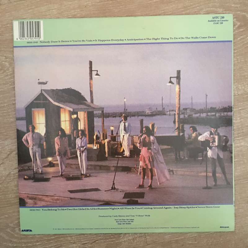 Carly Simon - Greatest Hits Live  - Vinyl LP Record - Opened  - Very-Good+ Quality (VG+)