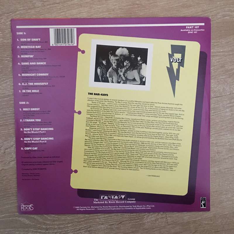 Bar Kays - The Best of - Volt - Vinyl LP  Record - Opened  - Very-Good+ Quality (VG+)