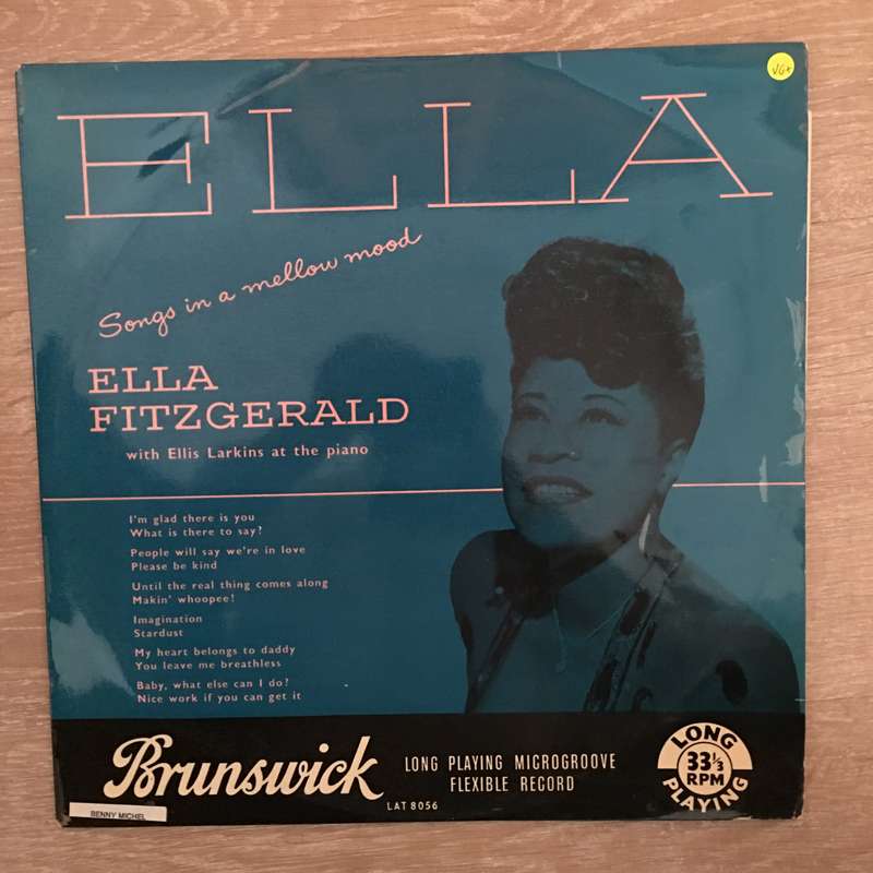 Ella Fitzgerald With Ellis Larkins  Ella - Songs In A Mellow Mood - Vinyl LP  Record - Open...