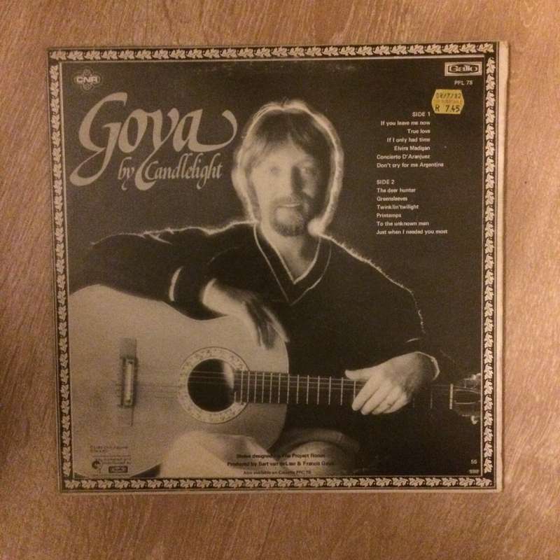 Francis Goya - By Candlelight - Vinyl LP Record - Very-Good+ Quality (VG+)
