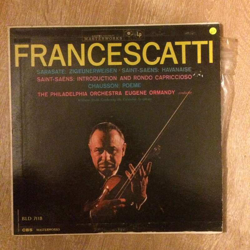 Zino Francescatti / Eugene Ormandy Conducts The Philadelphia Orchestrai- Vinyl LP Record - Opened...