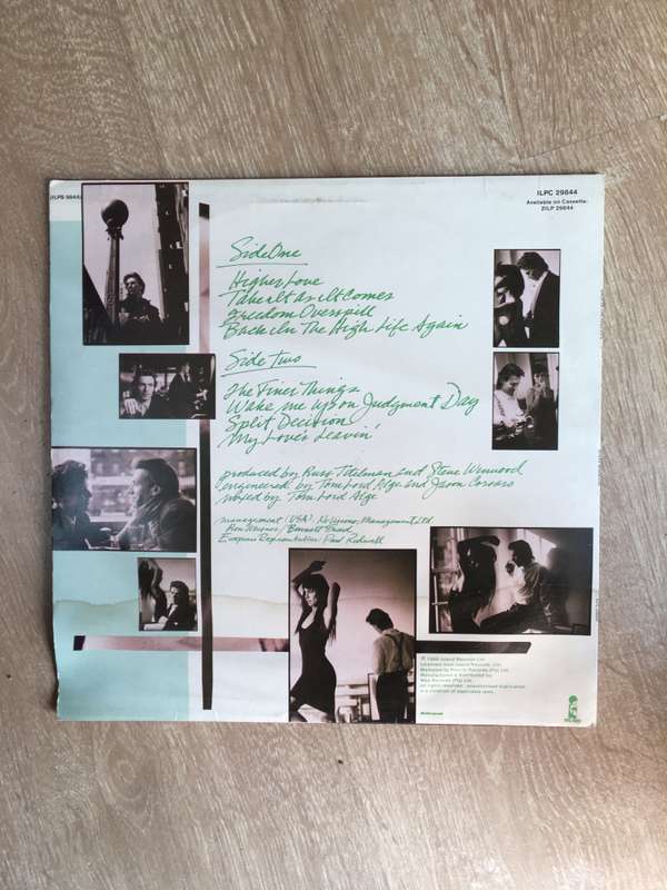 Steve Winwood - Back in the High Life - Vinyl LP Record - Very-Good Quality (VG)