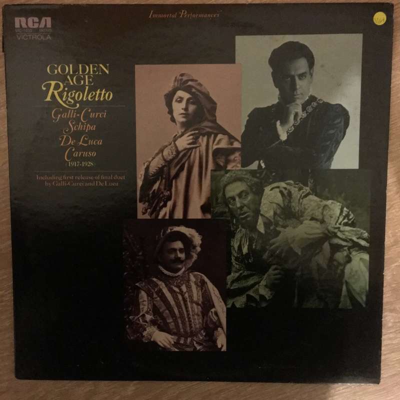 Galli-Curci, Schipa, De Luca, Caruso  Golden Age Rigoletto -  Vinyl LP Record - Opened  - V...