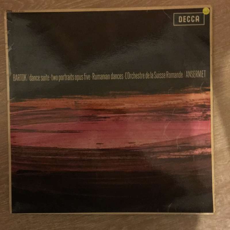 Bartok, L'Orchestre De La Suisse Romande / Ansermet  Dance Suite  Two Portraits Opus Fiv...