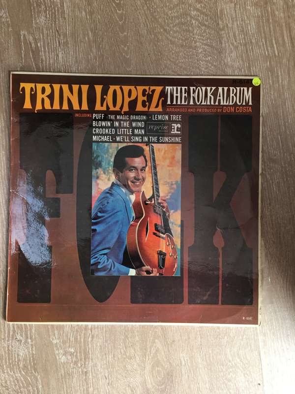 Trini Lopez - The Folk Album - Vinyl LP Record - Opened  - Very-Good Quality (VG)