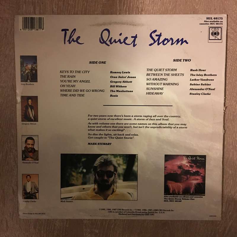 The Quiet Storm- Vinyl LP Record - Opened  - Very-Good+ Quality (VG+)