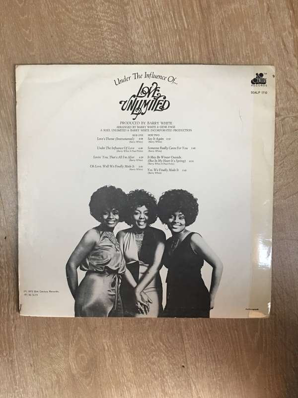 Love Unlimited - Under The Influence Of - Vinyl LP Record - Opened  - Very-Good+ Quality (VG+)