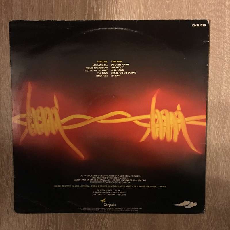 Robin Trower  Victims Of The Fury - Vinyl Record - Opened  - Very-Good Quality (VG)