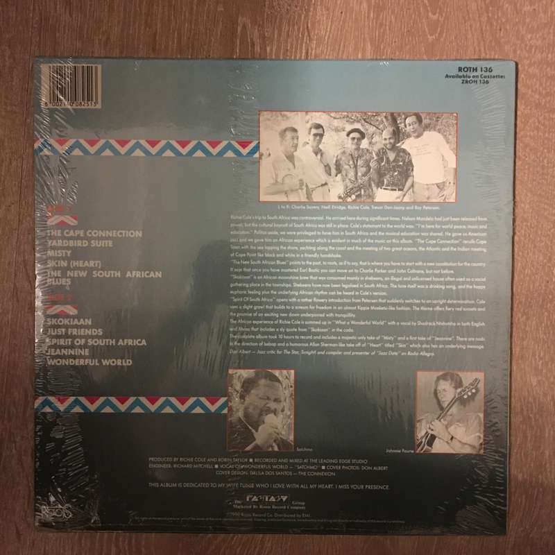 Richie Cole and His South African Brothers - Skokiaan -  Vinyl Record  LP - Sealed