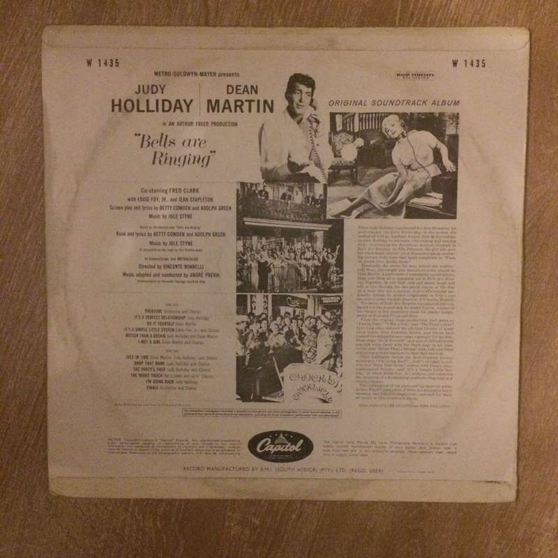 Judy Holliday And Dean Martin (Andre Previn conducting)  Bells Are Ringing - Vinyl LP Recor...
