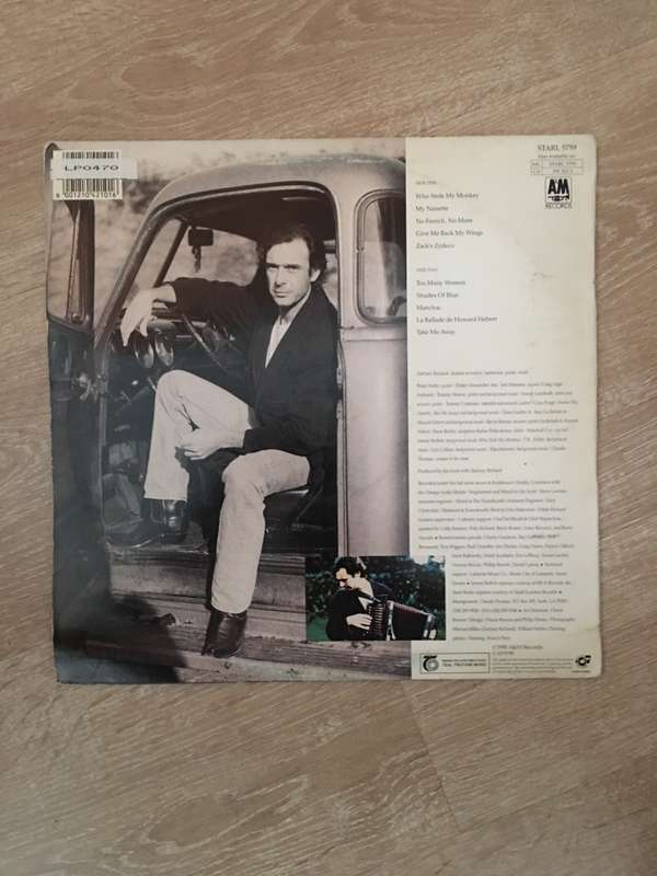 Zachary Richard - Women In The Room - Vinyl LP Record - Opened  - Very-Good+ Quality (VG+)