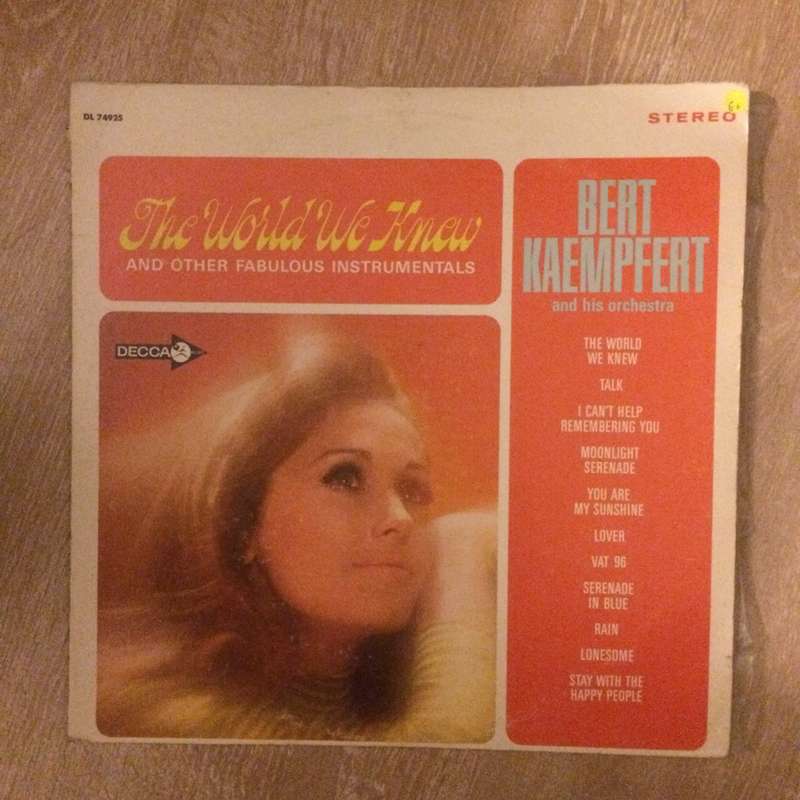 Bert Kaempfert & His Orchestra  The World We Knew - Vinyl LP Record - Opened  - Good+ Quali...