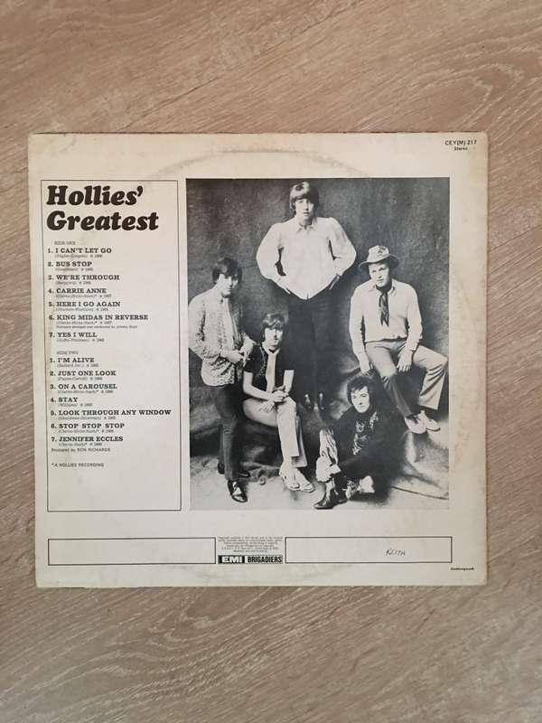 Hollies - Greatest - Vinyl LP Record - Very-Good+ Quality (VG+)