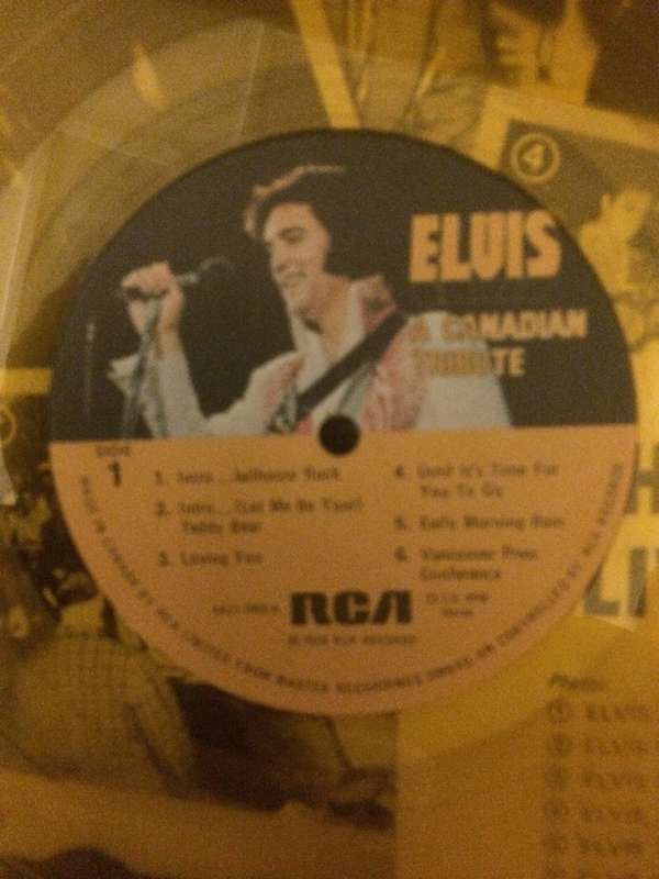 Elvis - The Legend Lives On - A Canadian Tribute -  Transparent Vinyl LP Record - Opened  - Very-...