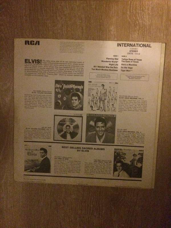 Elvis Sings Flamingo Star - Vinyl LP Record - Opened  - Good Quality (G)