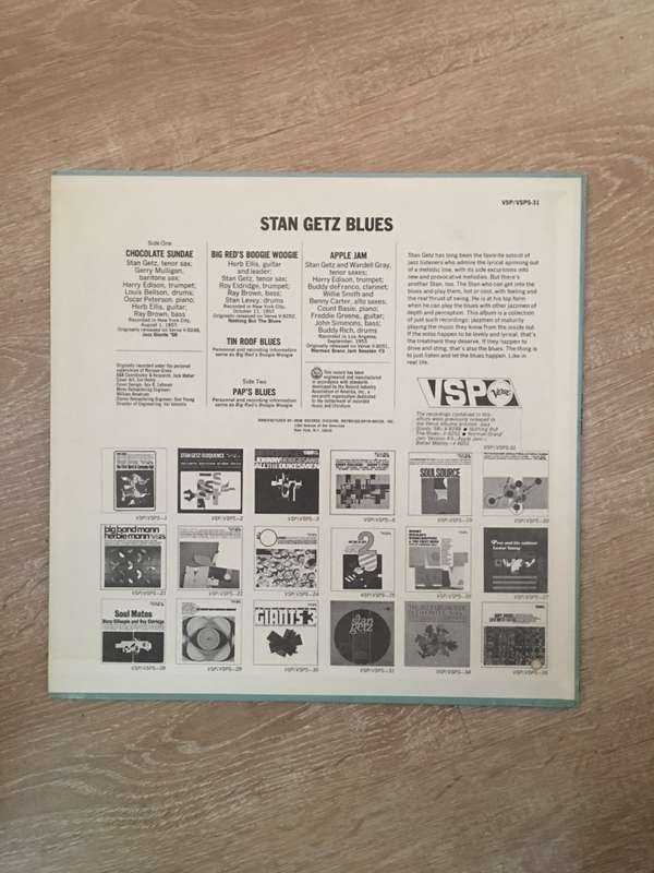 Stan Getz Plays Blues - Vinyl LP Record  (VG+)