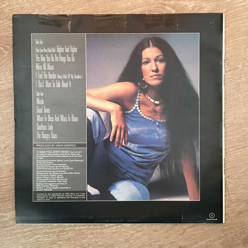 Rita Coolidge - Anytime Anywhere -  Vinyl LP Record - Good Quality (G)