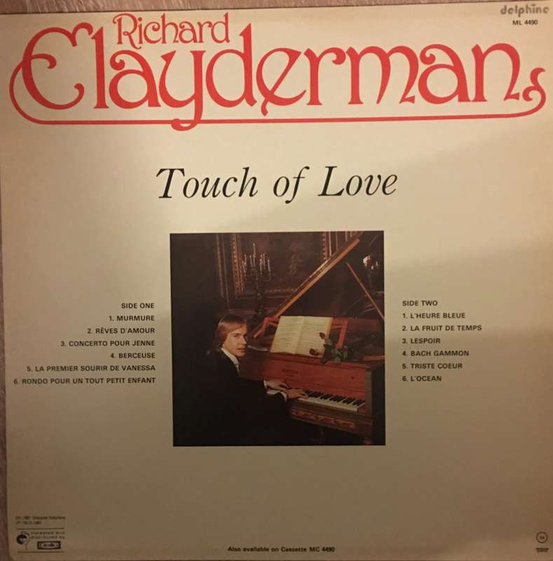Richard Clayderman - Touch of Love - Vinyl LP - Opened  - Very-Good Quality (VG)