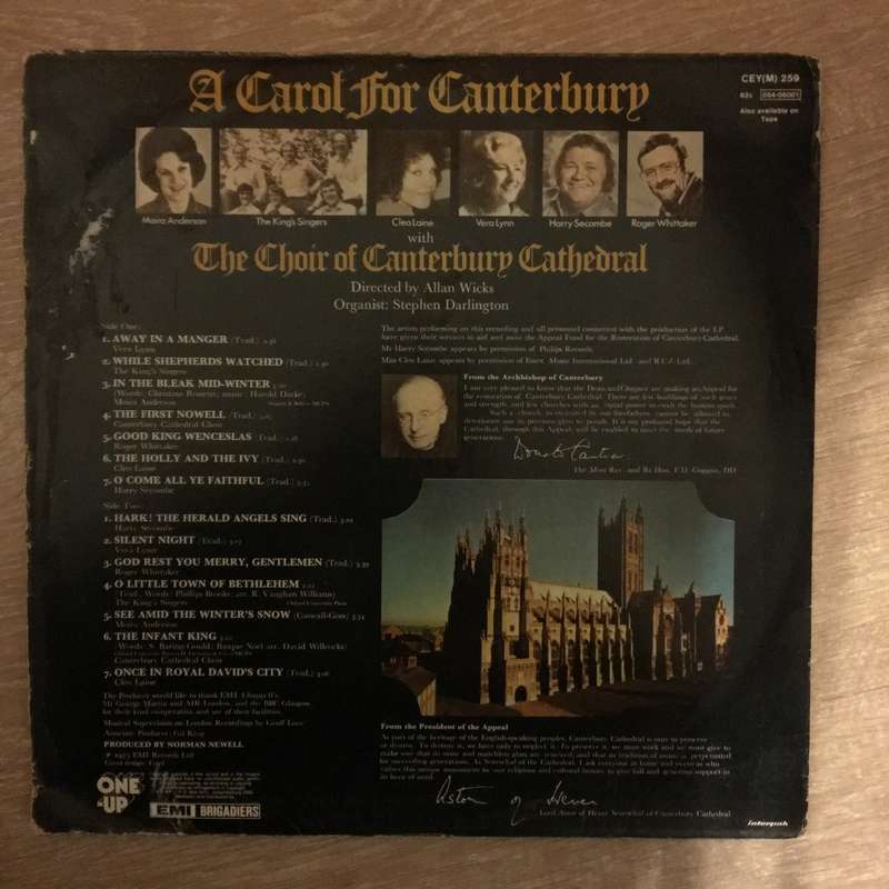 A Carol For Canterbury - Vinyl LP Record - Opened  - Very-Good Quality (VG)