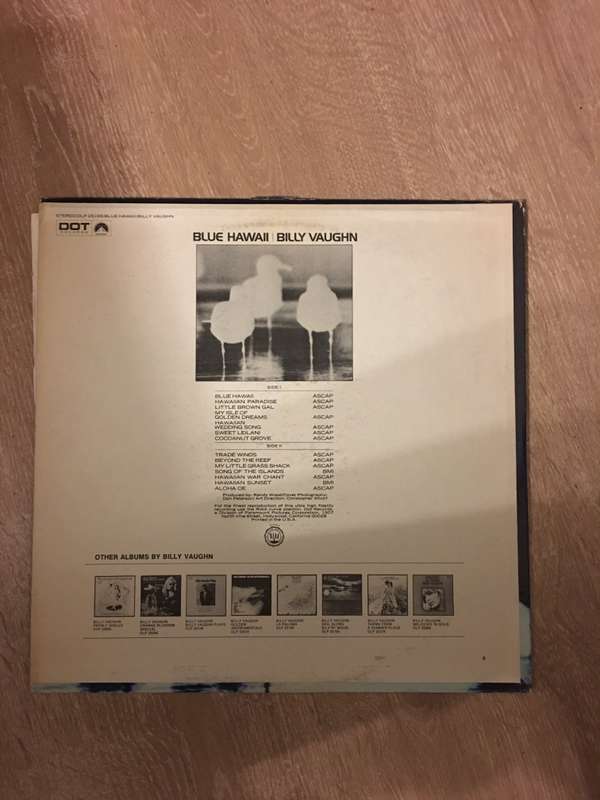 Billy Vaughn And His Orchestra  Blue Hawaii - Vinyl LP Record - Opened  - Very-Good+ Qualit...