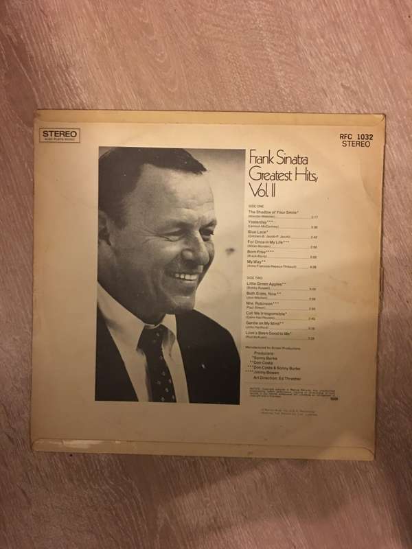 Frank Sinatra - Greatest Hits - Vol II - Vinyl LP - Opened  - Very-Good Quality (VG)