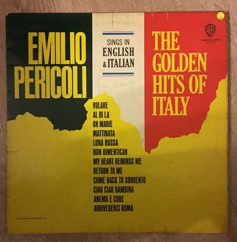 Emilio Pericoli - The Golden Hits of Italy - Vinyl LP Record (VG)