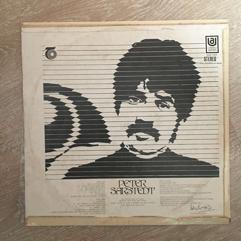 Peter Sarstedt  Peter Sarstedt - Vinyl LP Record - Opened  - Good+ Quality (G+)
