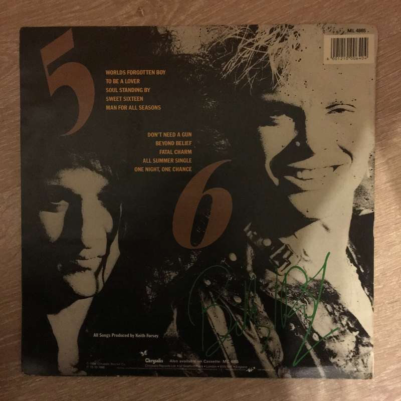 Billy Idol - Whiplash Smile -  Vinyl LP Record (VG+)