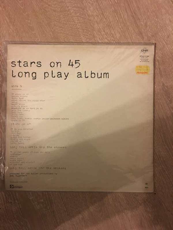 Stars on 45 - The Original Long Play Album - Vinyl LP Record - Opened  - Very-Good Quality (VG)