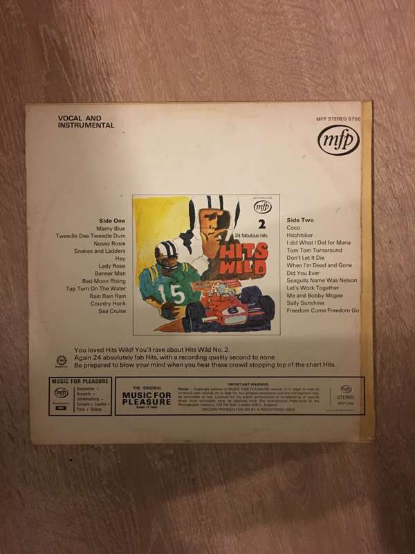 Hits Wild 2 - Vinyl LP Record - Opened  - Very-Good Quality (VG)
