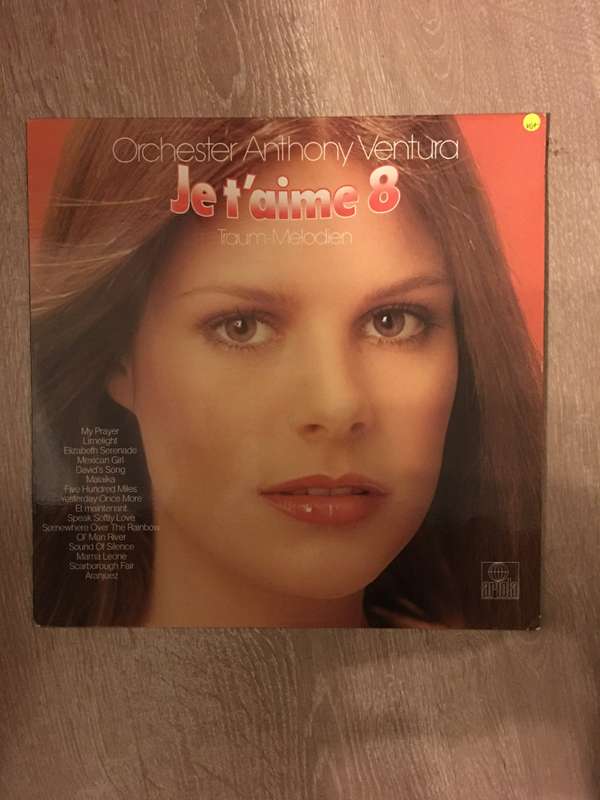 J E'Taime 8 - Orchester Anthony Ventura - Vinyl LP Record - Very-Good+ Quality (VG+)