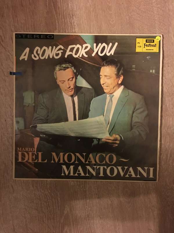 Mario Del Monaco - A Song For You - Mantovani - Vinyl LP Record - Opened  - Very-Good+ Quality (VG+)
